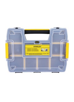 Stanley STANLEY STST1-70720 Professional Heavy Duty 10 Compartment Sort Master Light Organizer, 2.5 Kg Weight Capacity, Customizable 8 Removable Dividers, Polypropylene Textured Lid, 11.6x29.3x22.4 cm  - Image 1