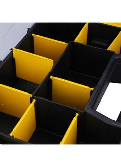 Stanley STANLEY STST1-70720 Professional Heavy Duty 10 Compartment Sort Master Light Organizer, 2.5 Kg Weight Capacity, Customizable 8 Removable Dividers, Polypropylene Textured Lid, 11.6x29.3x22.4 cm  - Image 4