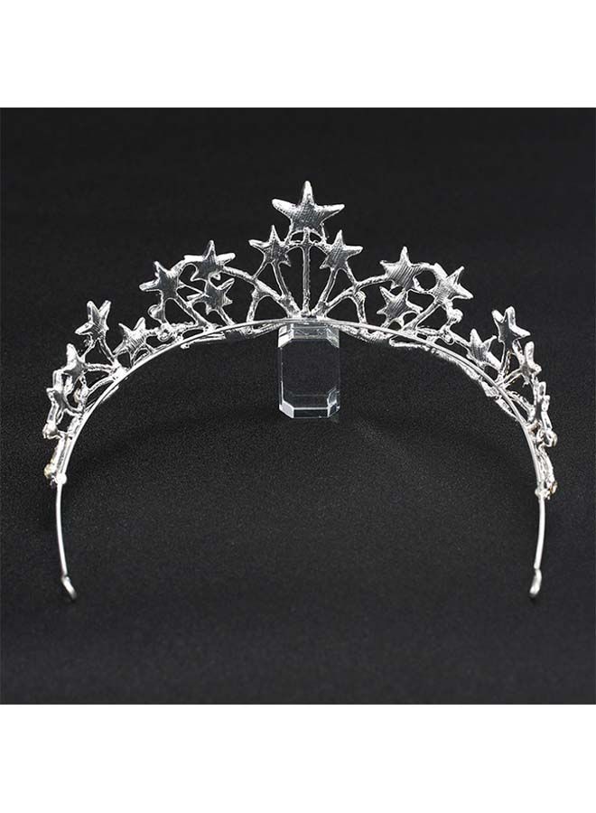 NIBEMINENT Star Shaped Rhinestone Hair Crown  - Image 3