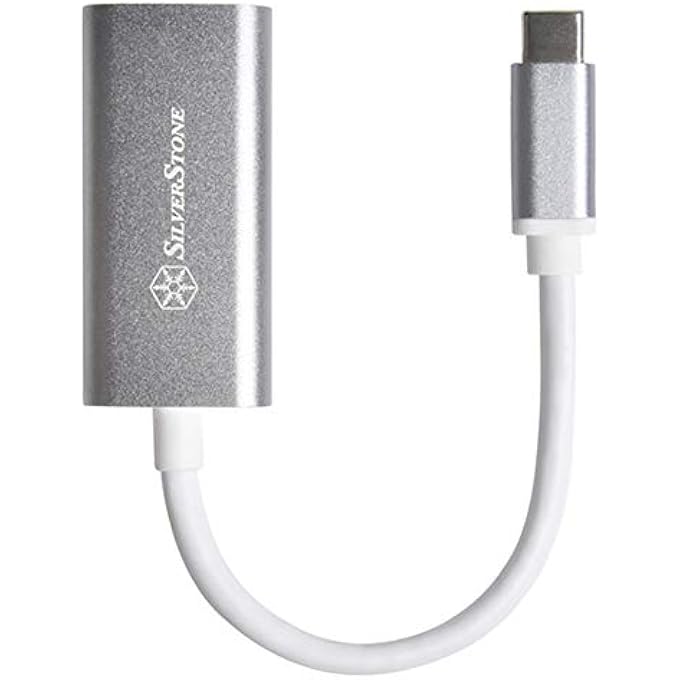 SilverStone TECHNOLOGY USB 3.1 TYPE-C TO HDMI V2.0B ADAPTER, UP TO ULTRA HD 4K 60HZ RESOLUTION, CHARCOAL - Image 1
