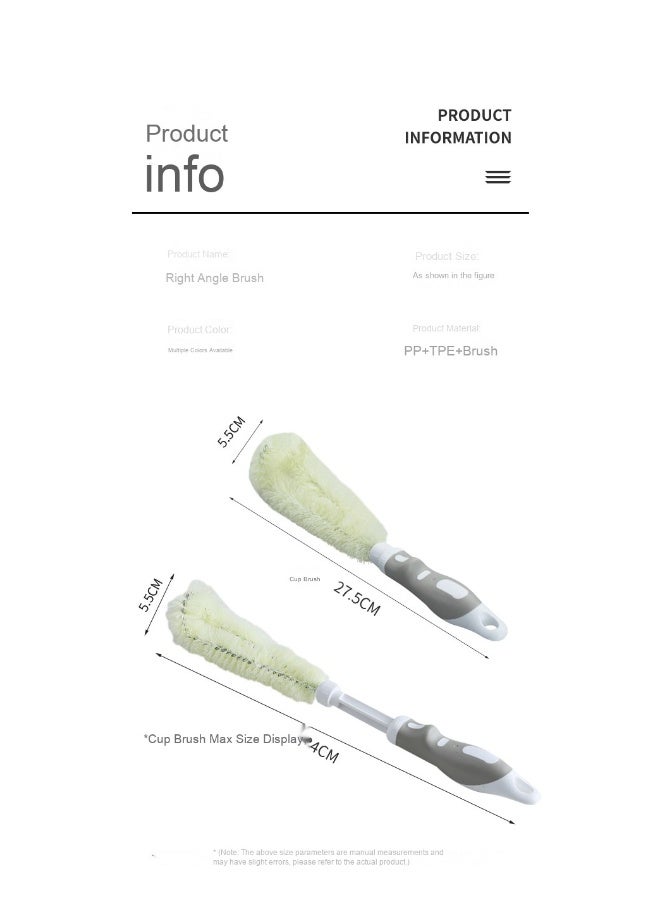 NIBEMINENT Bottle Brush Set Sponge Bottle Cleaning Baby Bottles And Cups Provide Ideal Cleaning Baby Items - Image 4