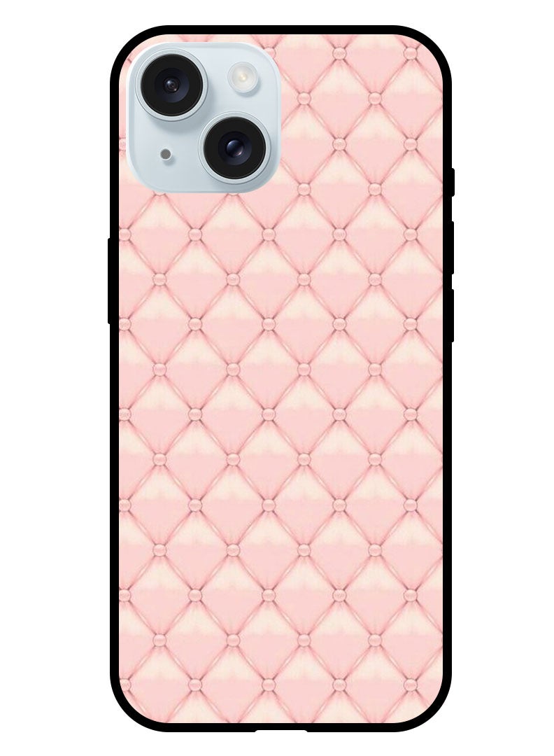 Theodor Protective Case Anti Scratch Shock Proof Bumper Cover For iPhone 15 Pink Tuffed - Image 1