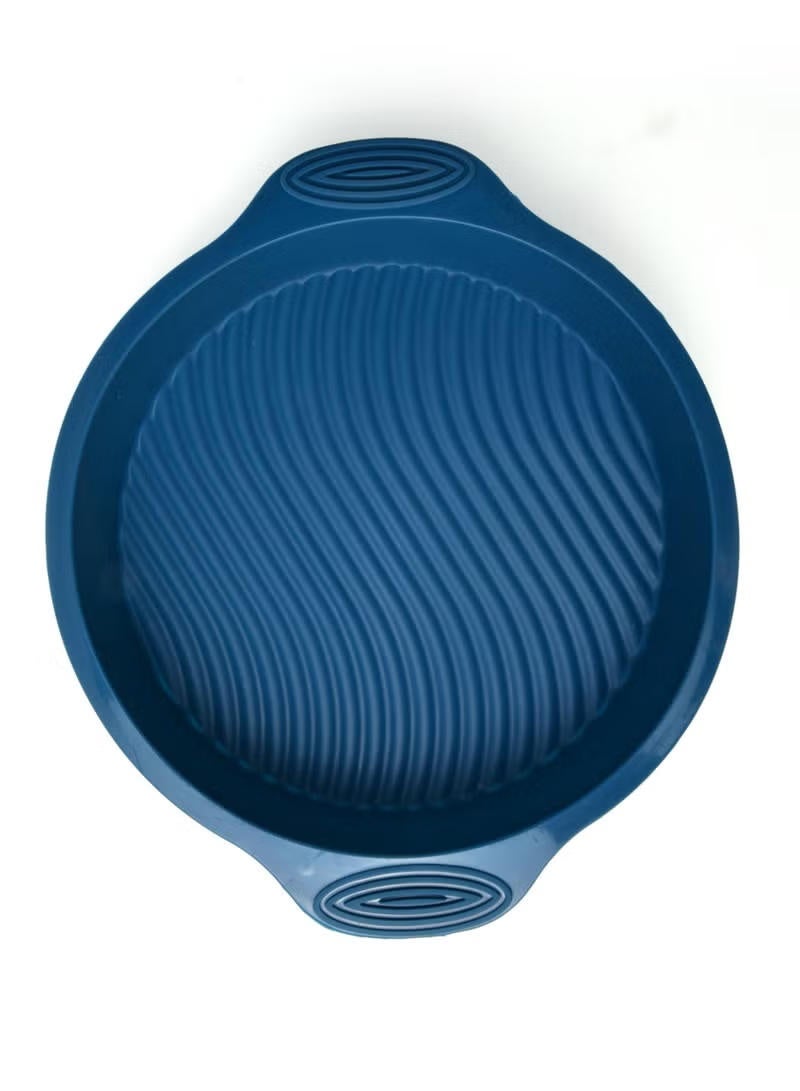 Nautilus Kitchenware Silicone Round Baking Mould Blue Small 58 cm x 53 cm - Image 2