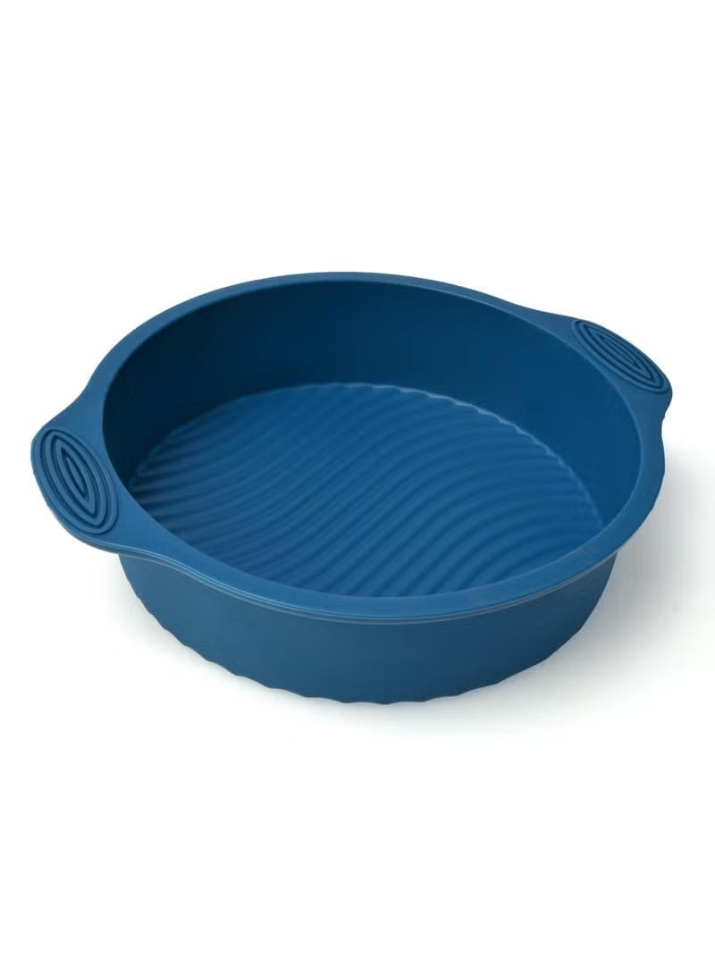 Nautilus Kitchenware Silicone Round Baking Mould Blue Small 58 cm x 53 cm - Image 3