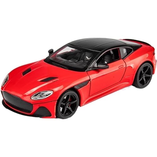 DEZICON 1:24 Aston Martin Toy Car for Kids Diecast Metal Model Cars Pullback with Sound Light Toy Car for Kids Best Gifts Toys for Boys, Red - Image 1