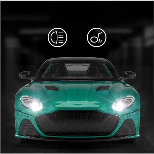 DEZICON 1:24 Aston Martin Toy Car for Kids Diecast Metal Model Cars Pullback with Sound Light Toy Car for Kids Best Gifts Toys for Boys, Red - Image 5