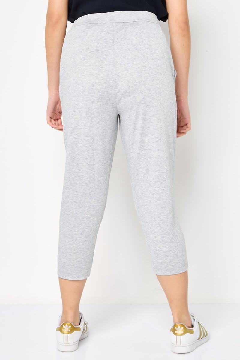 Lacoste Sport Women Sportswear Fit Embroidered Logo Outdoor Sweatpants, Heather Grey - Image 2