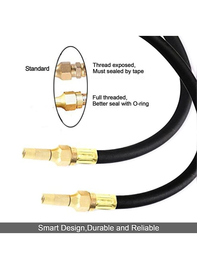 قطعتان من ظرف الهواء، فوهة نفخ الإطارات بمقاس 45 مم × 16 مم × 10 مم، لملحقات ضاغط مقياس نفخ الإطارات، ظرف دوار - Image 4