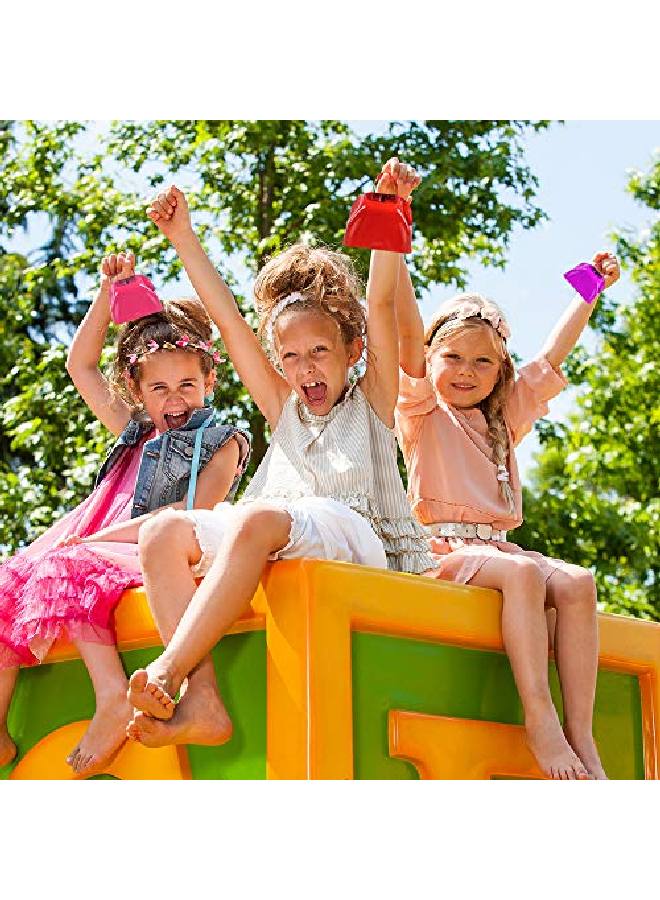 ArtCreativity جرس بقرة معدني 3 بوصة صانع ضوضاء عبوة من 12 جرس بقرة معدني صغير بصوت عالٍ مع مقبض رائع لمباريات كرة القدم والفعاليات الرياضية وحفلات الزفاف ورأس السنة للأطفال والكبار كجوائز - Image 5