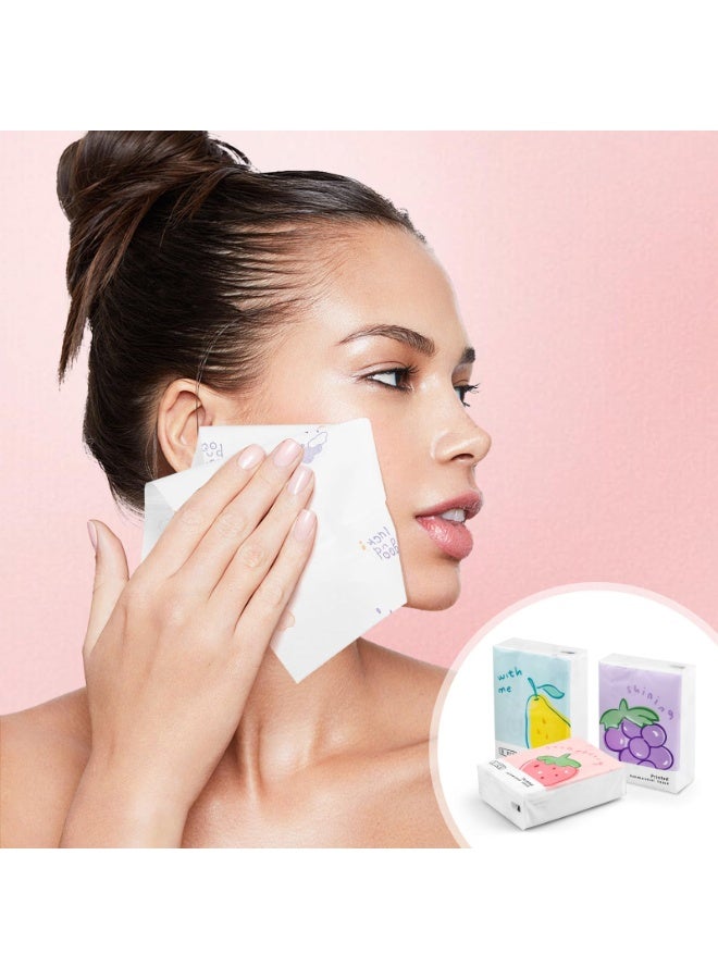 Pocket Tissue – 3 Ply Facial Tissue with Fruit Pattern – Travel Size Small Individual Tissue – Cute Disposable Handkerchief for Outing, Travel, Wedding Party Favors (27 Pack) - Image 3