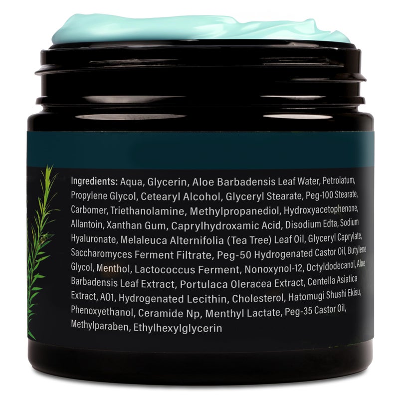 NUVADERMIS Tea Tree Oil Foot Cream â€“ Effective Recovery Cream for Dry, Cracked Feet, Athleteâ€™s Foot, Ringworm & Itchy Skin â€“ Soothing Moisturizer â€“ 7 oz - Image 2