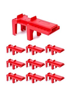 Arabest Ball Valve Lockout, 1/2 - 2-1/2 Diameter, 10 Pack, Red  - Image 1
