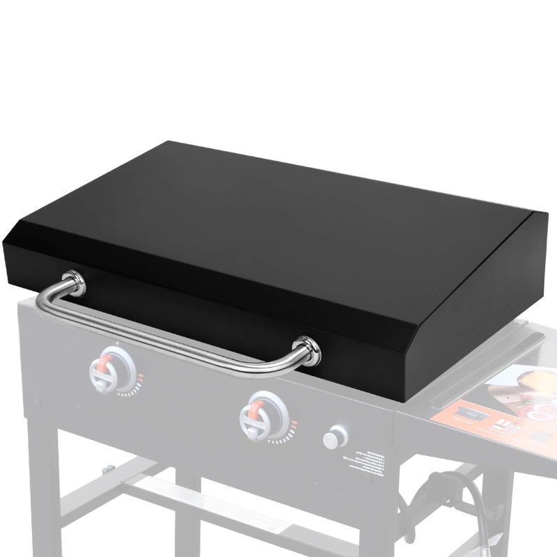 GRISUN Griddle Lid for Blackstone 28 Griddle Upgraded Hinged Lid for Blackstone 1517160517851856188519241983 Heat Resistant Hard Top Lid Cover for Black stone 209421182145 Handle for Easy Lifting