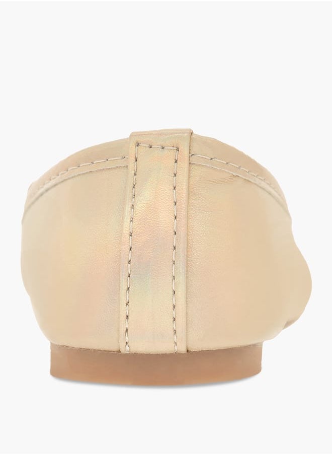Flora Bella By Shoexpress Girls Bow Detail Slip-On Ballerina Shoes Ramadan Collection  - Image 5