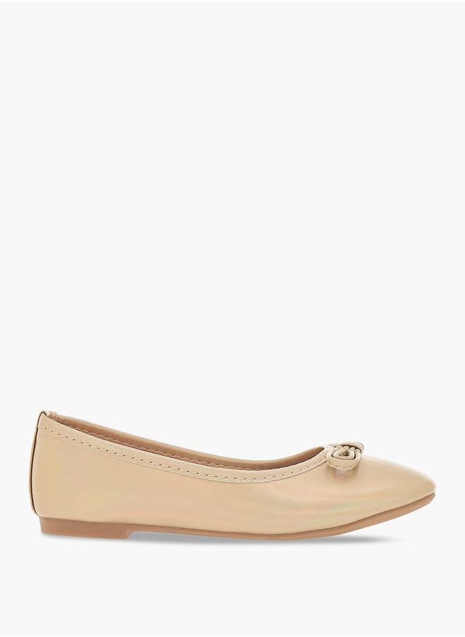Flora Bella By Shoexpress Girls Bow Detail Slip-On Ballerina Shoes Ramadan Collection  - Image 3
