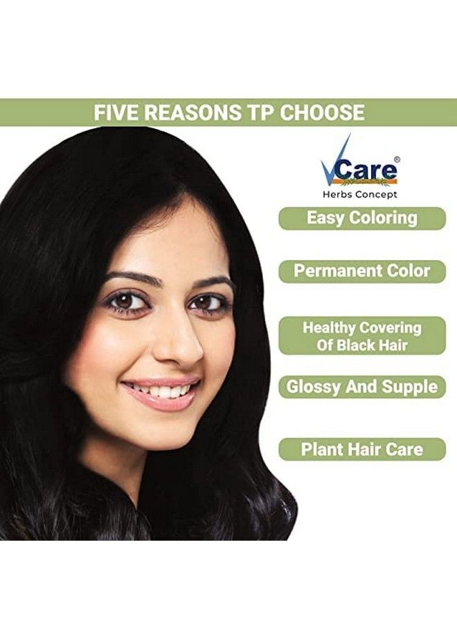 VCare Herbal Hair Dye 200 Gm (Pack Of 4) - Image 5