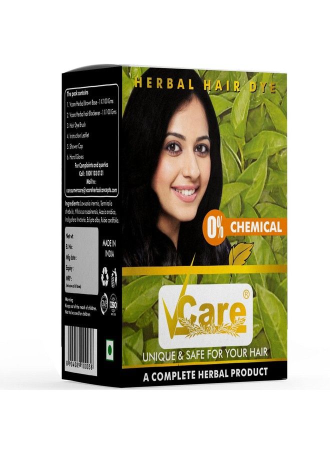 VCare Herbal Hair Dye 200 Gm (Pack Of 4) - Image 2