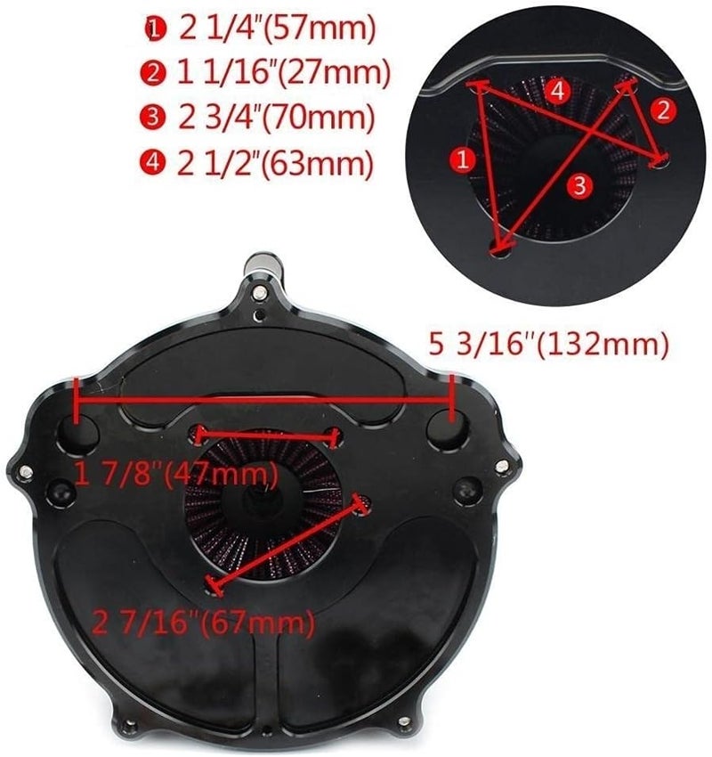 Wivplex CNC Air Filter Intake System for Harley Sportster - Image 2