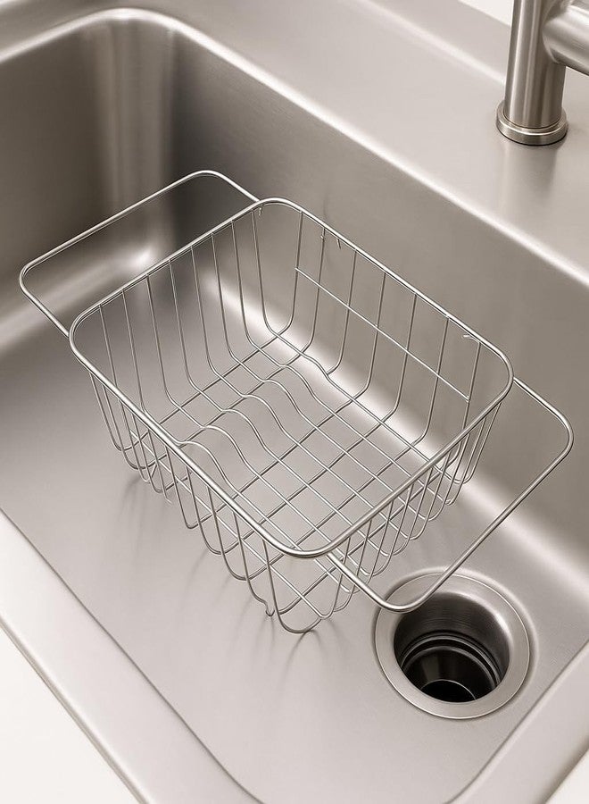 Gyanadh Stainless Steel Over Sink Dish Drying Rack Multipurpose Kitchen Shelf Drainer Basket for Plates, Bowls, Cutlery, Utensils & Vegetables Rust Proof Space Saving Bartan Stand Dish Organizer - Image 4