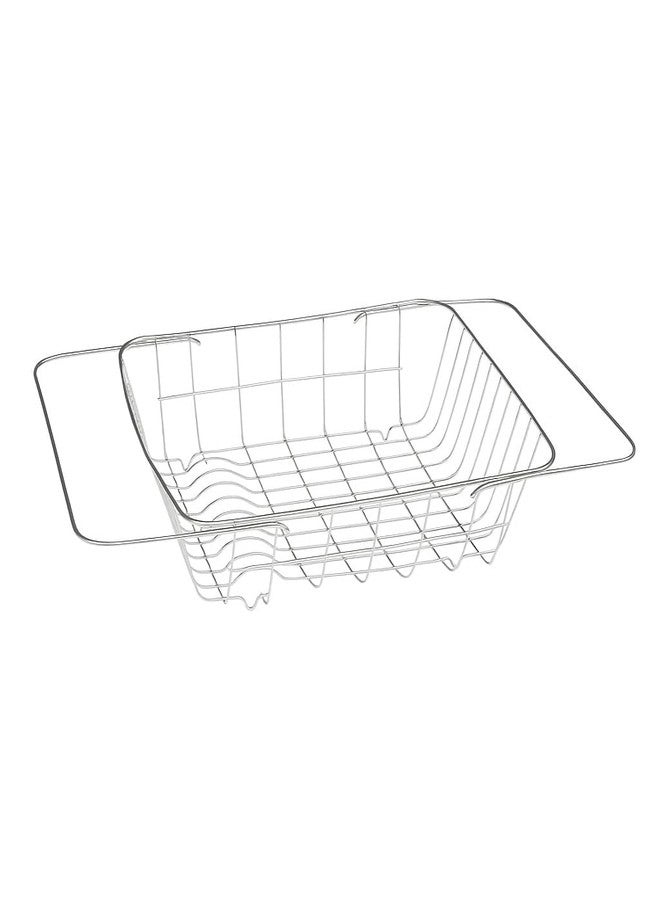 Gyanadh Stainless Steel Over Sink Dish Drying Rack Multipurpose Kitchen Shelf Drainer Basket for Plates, Bowls, Cutlery, Utensils & Vegetables Rust Proof Space Saving Bartan Stand Dish Organizer - Image 3