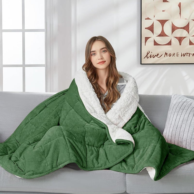 yescool يسكول كيدز ( Kids) بطانية مزودة بوزن (3 أرطال، 36" × 48"، رمادي) – بطانية سميكة مرطبة مثالية للنوم، مناسبة للأوزان بين 20 و40 رطل، قابلة للغسيل في الغسالة. - Image 2