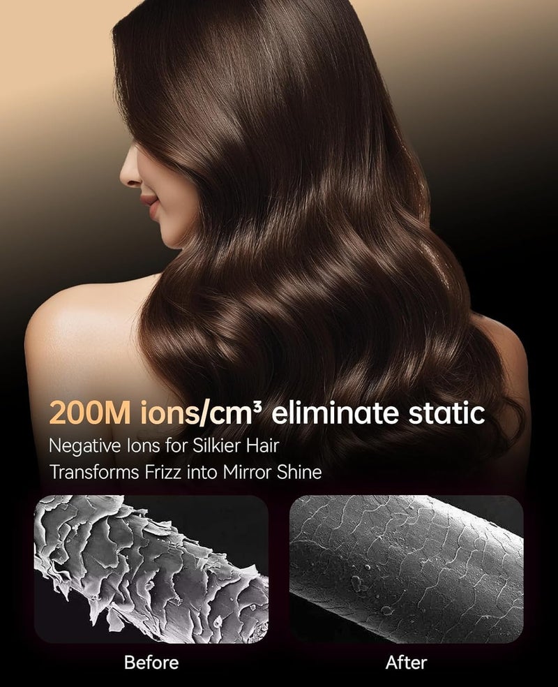 CONFU Hair Dryer, Blow Dryer with Diffuser, 21000PRM Professional Hairdryer, Portable Lightweight Fast Drying Negative Ionic Blow Dryer, Hair Diffuser for Curly Hair for Home Travel - Image 4