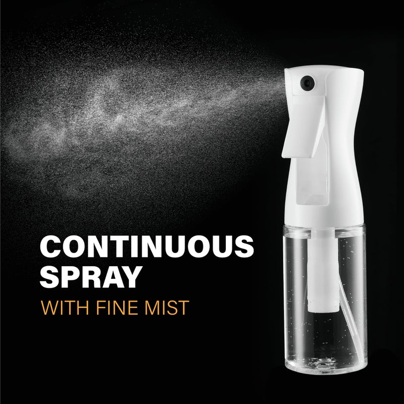 Super 2 Pack Continuous Spray Bottles - Ultra Fine Mist Sprayer | Water Spray Bottle For Hair Mister Spray Bottle | Hair Spray Bottles For Hairstyling, Cleaning, Salons - 2pk 6.8 OZ / 200 ML - Image 3
