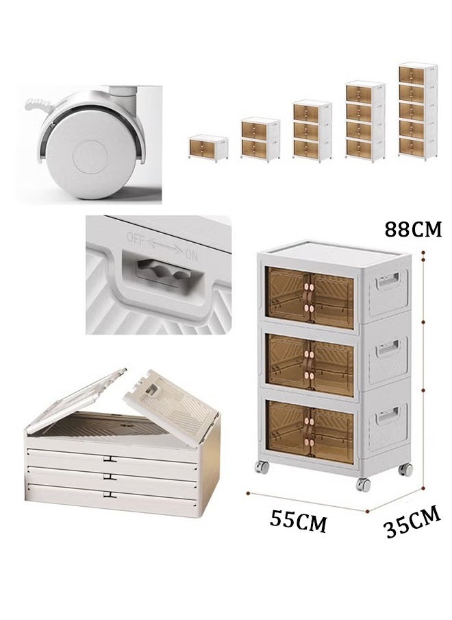 3 Tier Kitchen Organization Cabinet 3 Layer Foldable Plastic Storage Drawer, Drawer Unit, Box, Plastic Organizing Cupboard 55x35x88cm Extra Large - pzsku/Z6D641282458F92A815D2Z/45/_/1722321083/4e18a647-76ff-4a25-92bd-ebe3e6cbeb0c