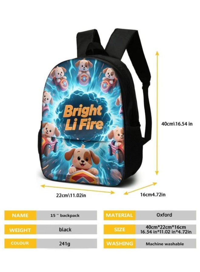 واضح من النار مجموعة من ثلاث قطع من حقائب الرسوم المتحركة، تتعامل بسهولة مع المناسبات المختلفة (الطلاب والأطفال ونزهات الأصدقاء وتسلق الجبال والدراسة وما إلى ذلك) | حقيبة ظهر + حقيبة محمولة باليد + حقيبة قرطاسية | هدايا الموسم المدرسي / العطلات - 90 - Image 5