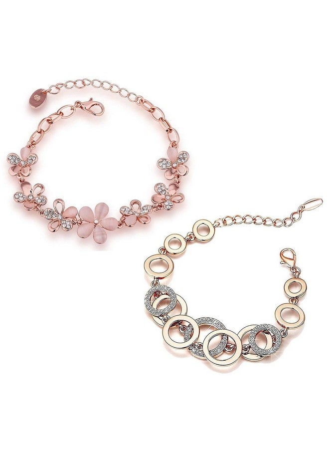 YouBella Artificial Jewellery Designer Crystal Bracelets for Women stylish Bangles Jewellery For Girls and Women (Style-2) (Style 2) - Image 1