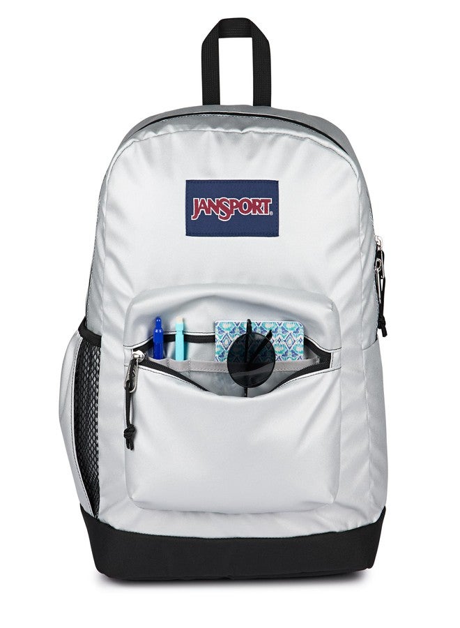 JanSport Cross Town Plus Remix Backpack - Padded Back Panel, Laptop Sleeve, and Front Pocket Organizer, Shine, One Size, Cross Town Plus Remix - Image 4