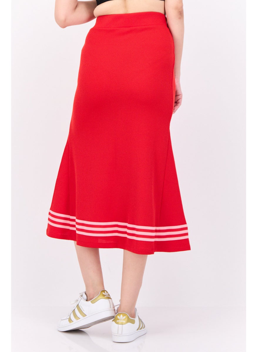 adidas Originals Women Sportswear Fit Outdoor Skirts, Red  - Image 3