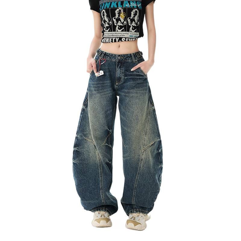 Unisex Classic Denim Jeans Loose Fit Daily Outdoor Wear - Image 5