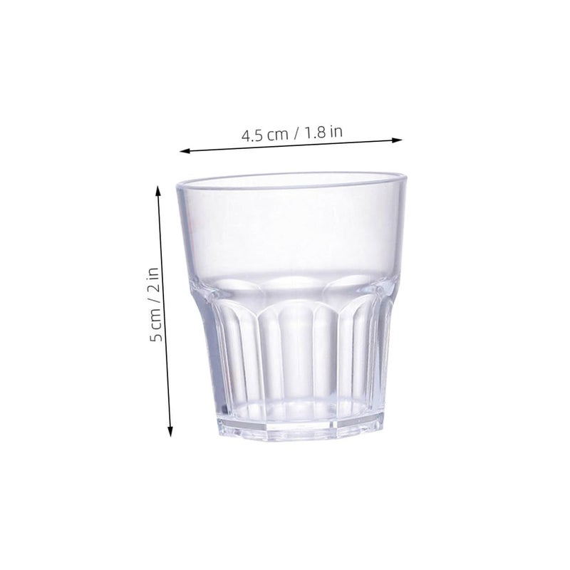 Abaodam 6pc Acrylic Whiskey Cups Set 35ml Shot Glasses For Bar And Liquor Tasting - Image 3