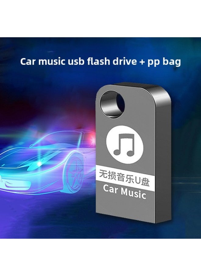 Generic Car USB Music 64G Metal Mini Car USB Lossless Sound Quality 16G USB 32G Direct Sales-Color:(empty Disk) Short U Disk + Pp Bag-Capacity:32gb Premium Edition C10  - Image 1