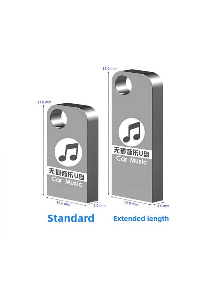 Generic Car USB Music 64G Metal Mini Car USB Lossless Sound Quality 16G USB 32G Direct Sales-Color:(empty Disk) Short U Disk + Pp Bag-Capacity:32gb Premium Edition C10  - Image 5