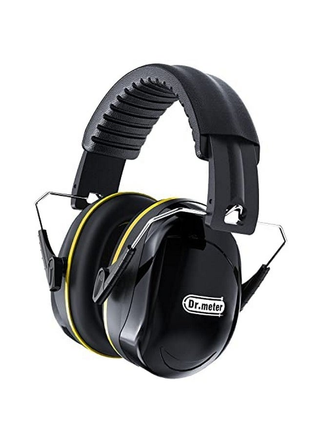 Dr.Meter Dr.meter Hearing Protection Ear Muffs, 28dB Noise Reduction Safety Earmuffs with Adjustable Headband, Ear Defenders for DIY, Shooting, Mawing Lawn or Hunting, Storage Bag Included-Black & Orange  - Image 4