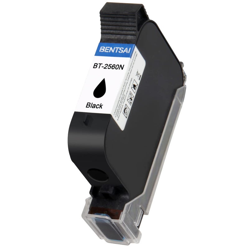 BENTSAI BT2560N Ink Cartridge Black Water Based Ink 05 Inch Printhead for Handheld Inkjet Printer BTHH6105B2 BTHH6105B3 to Print on Porous Water Absorbing Surfaces 1 Pack - Image 2