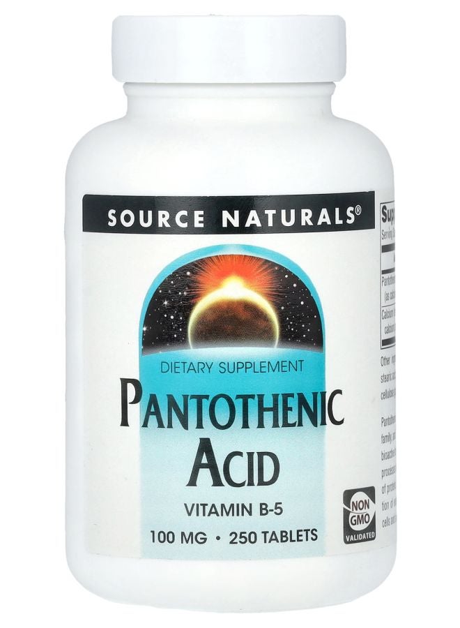 Pantothenic Acid 100 mg 250 Tablets