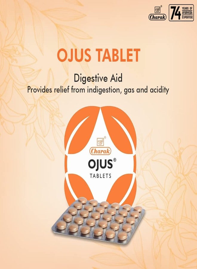 Charak Pharma Ojus Tablet to improve digestion (Set of 3x30) - Image 2