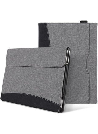 Case Compatible With Microsoft Surface Pro 11 2024 13-Inch Tablet Sleeve Pouch Cover For Surface Pro 11 Stand Pu Leather Case Grey - pzsku/Z6D64A84A804C073EB95EZ/45/_/1740496512/27a54d24-ecfd-443b-8de7-2a7d2adbb971
