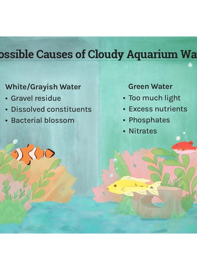 VAYINATO Aquatic Remedies Aquaria Clear for Aquarium Fish Tank Cloudy Water Remover | for Crystal Clear Water (Pack of 2 * 120 ML| 240 ML)  - Image 4