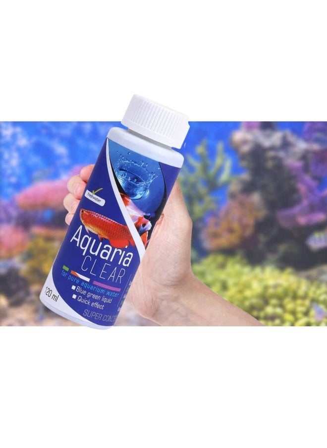 VAYINATO Aquatic Remedies Aquaria Clear for Aquarium Fish Tank Cloudy Water Remover | for Crystal Clear Water (Pack of 2 * 120 ML| 240 ML)  - Image 2