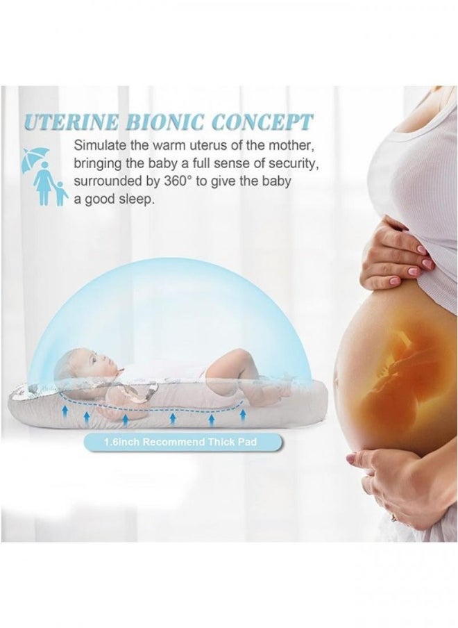 Generic Baby Nest Removable And Washable Portable Anti Pressure Baby Crib Biomimetic Baby Crib Travel Baby Crib Can Be Used For Bedroom Travel Camping  - Image 2