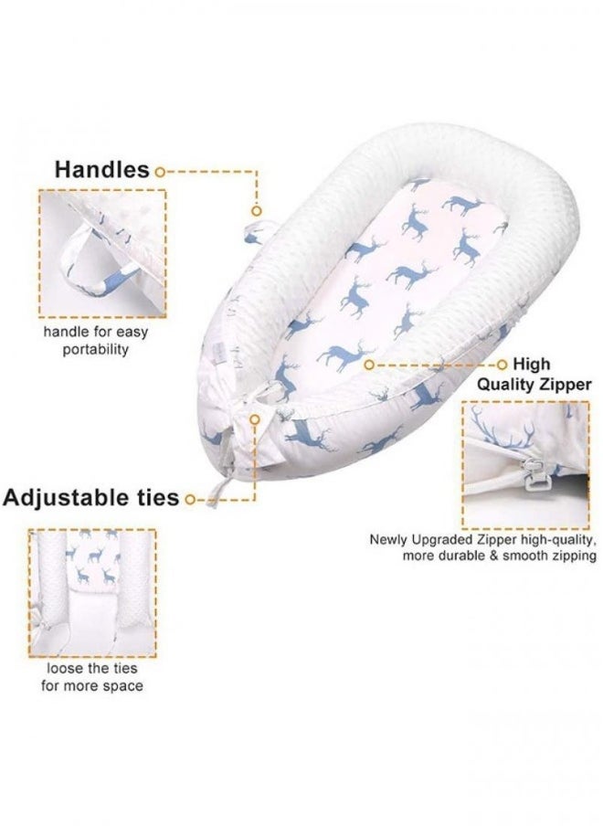Generic Baby Nest Removable And Washable Portable Anti Pressure Baby Crib Biomimetic Baby Crib Travel Baby Crib Can Be Used For Bedroom Travel Camping  - Image 4