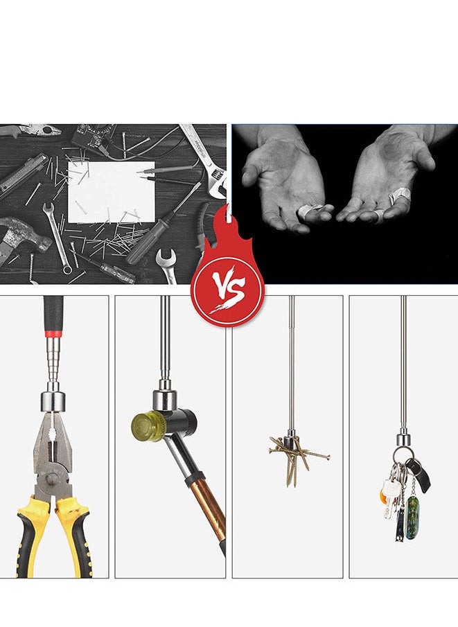Telescoping Magnet  Pick Up Reacher Tool Set