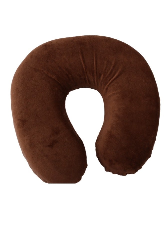 SMART HOME Soft Adjustable Neck Pillow, Head Support Travel Pillow, U Shape Travel Pillow for Travel Car Home Office Memory Foam Travel Neck Pillow 23X23X12CM - Image 1