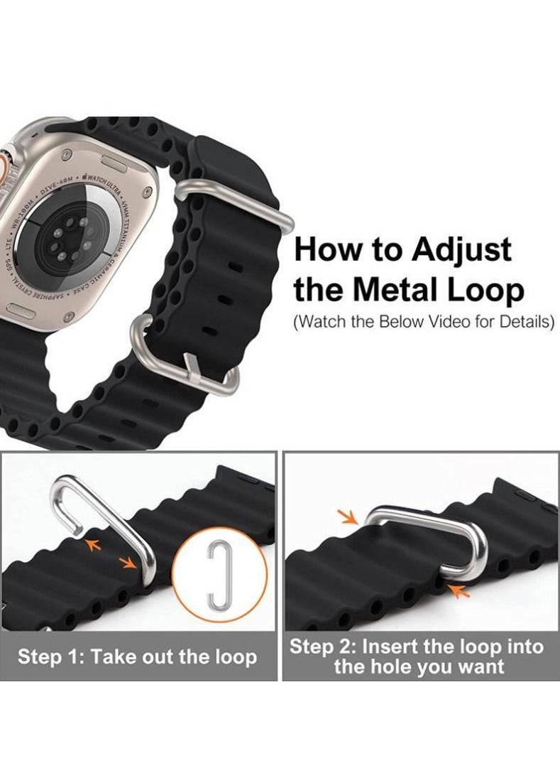 HW - Smart watch HW8 ultra max series 8 with health fitness tracker sport watch supports NFC. Also coming with an addition Replacement band 49MM-Multicolour - Image 1