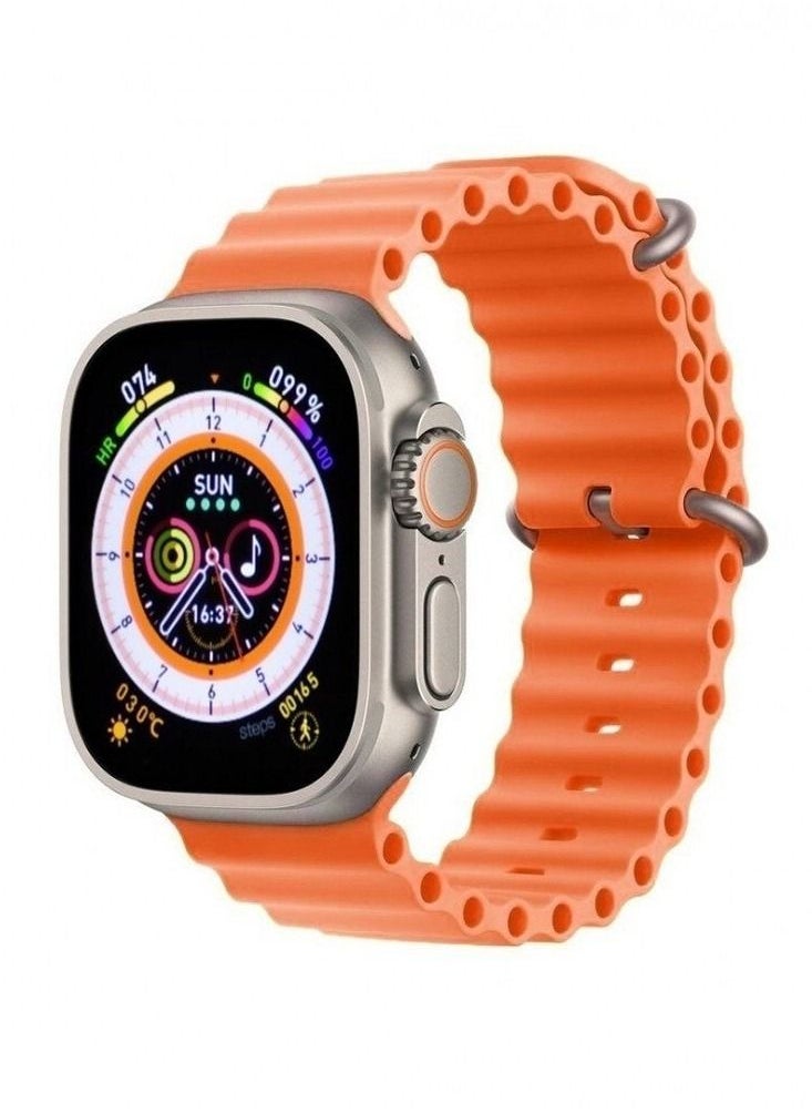 HW - Smart watch HW8 ultra max series 8 with health fitness tracker sport watch supports NFC. Also coming with an addition Replacement band 49MM-Multicolour - Image 1