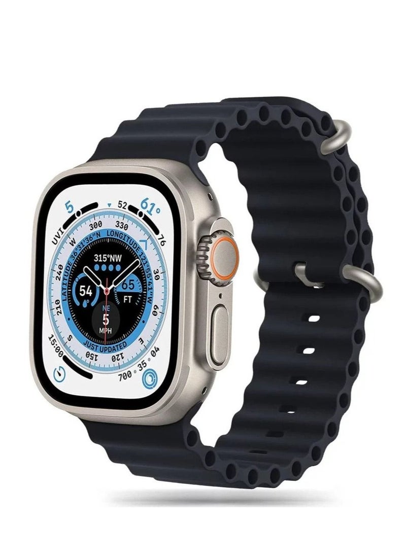HW - Smart watch HW8 ultra max series 8 with health fitness tracker sport watch supports NFC. Also coming with an addition Replacement band 49MM-Multicolour - Image 1